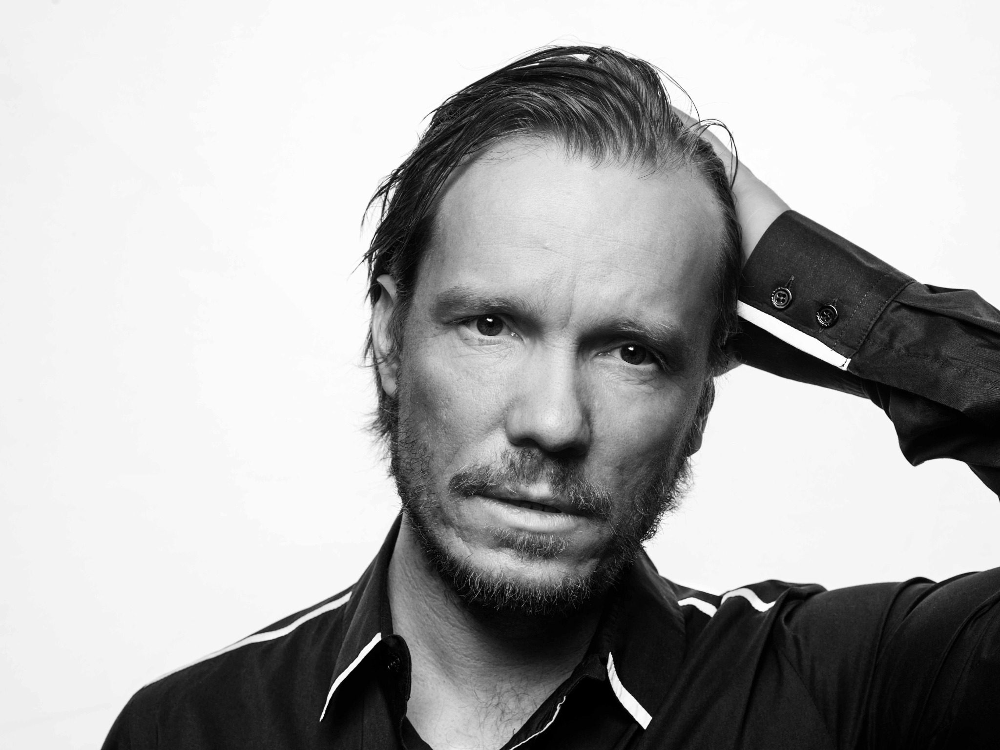 Black and white portrait of Matti Boustedt